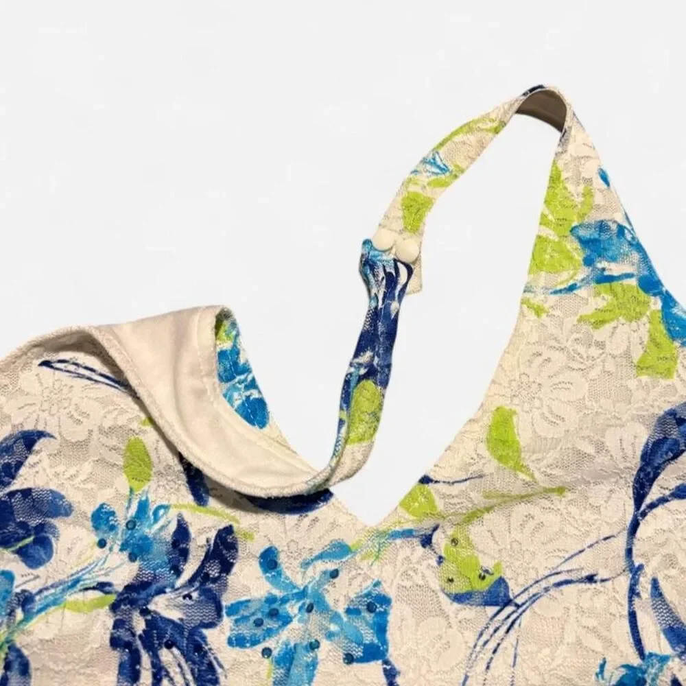 Cache Floral Lace Halter Top